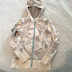 Athleta Girl camouflage hooded sweatshirt